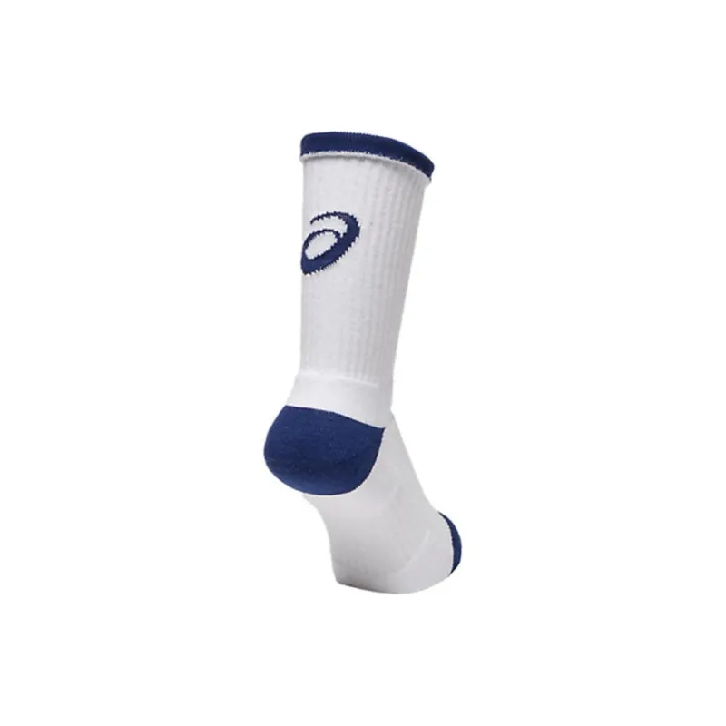 Asics Basketball Socks Unisex 1 Pack Bright White Deep Sea-1
