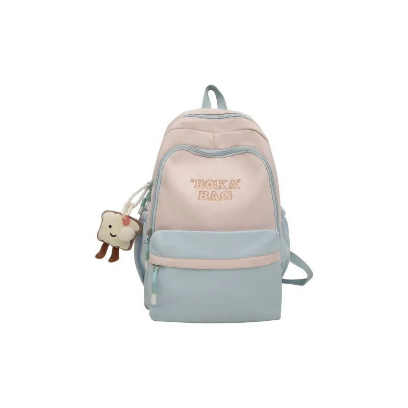 Alcohol Dragon Nylon Backpack Regular Unisex Black/Yellow Green/Blue Pink/Coffee/Red-9