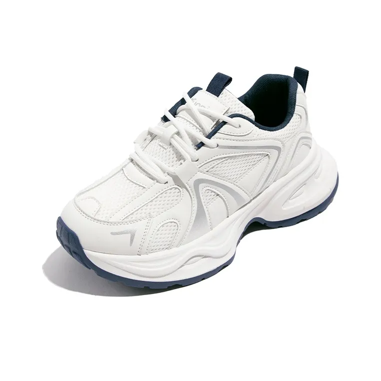 TUOPIN Height Increasing Abrasion Resistant Breathable Low Top Chunky Sneakers Unisex-36