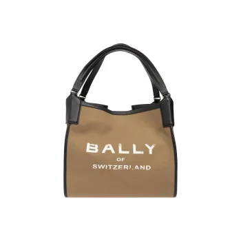 BALLY Logo Printed Large Tote Bag