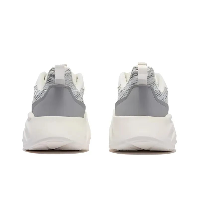 361° Shock Absorbers With Slip Resistant And Abrasion Resistant Properties Low Top Casual Shoes Women's Gray White-2