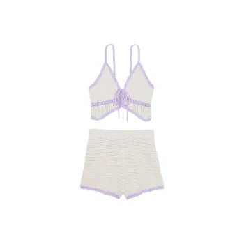 Victoria's Secret PINK Pajama Set Women's Ecru