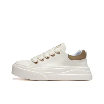 Anthony Miles Wear-Resistant Lightweight Height Increasing Low-Top Skateboard Shoes Men's White