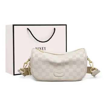 VINEY Cow Leather Crossbody Bag Shoulder Bag Pillow Bag Large Size Women's Multicolor