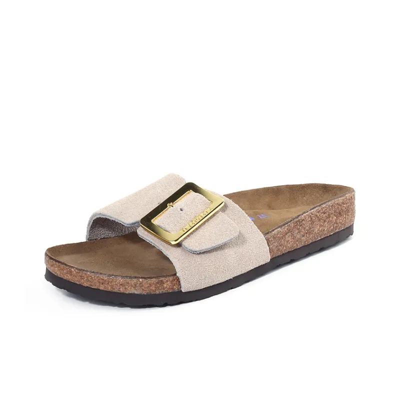 East Garden Works Slip-Resistant Odor-Resistant Slide Slippers Unisex Light Gray-2