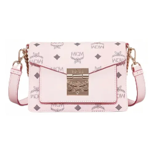 MCM Patricia Crossbody Visetos Powder Pink