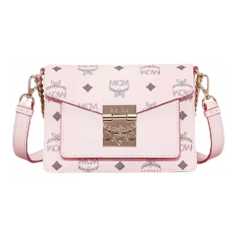 MCM Patricia Crossbody Visetos Powder Pink-0
