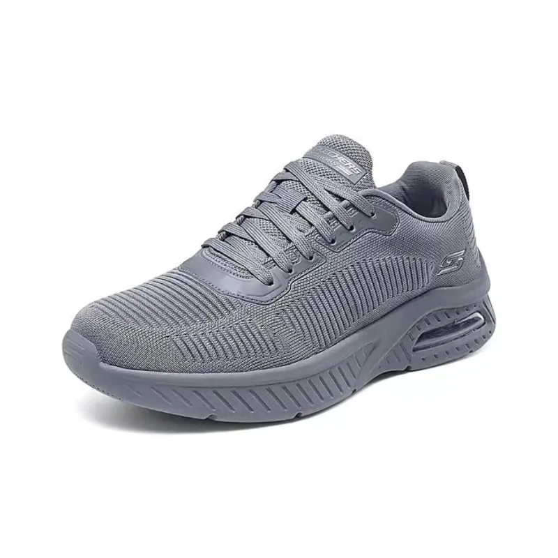 Skechers Bob's SPORT Anti Slip Wear Resistant Low Top Casual Shoes Men's Gray-0