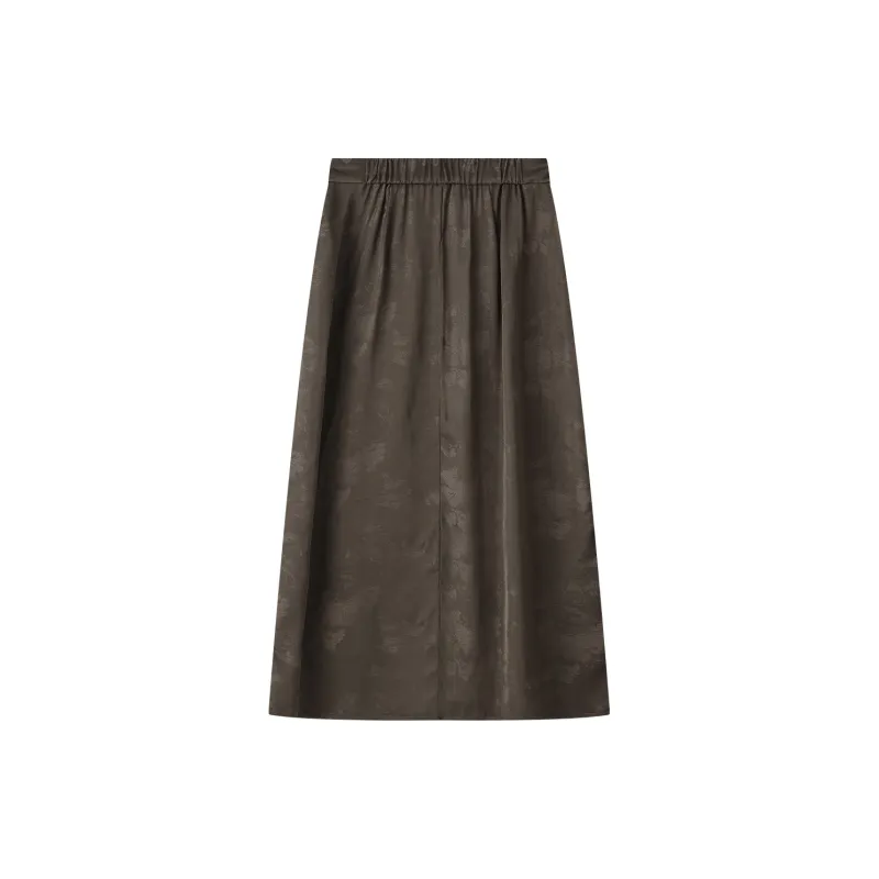THE SEA LIFE Casual Long Skirt Women's Cocoa Brown-1
