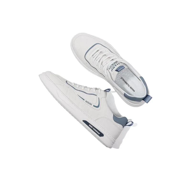 FAIRWHALE Low Top Stylish Skateboarding Shoes Men's White-14