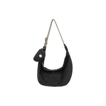 Parker Bear Nylon Shoulder Bag Men's Black/White/Pink/Yellow