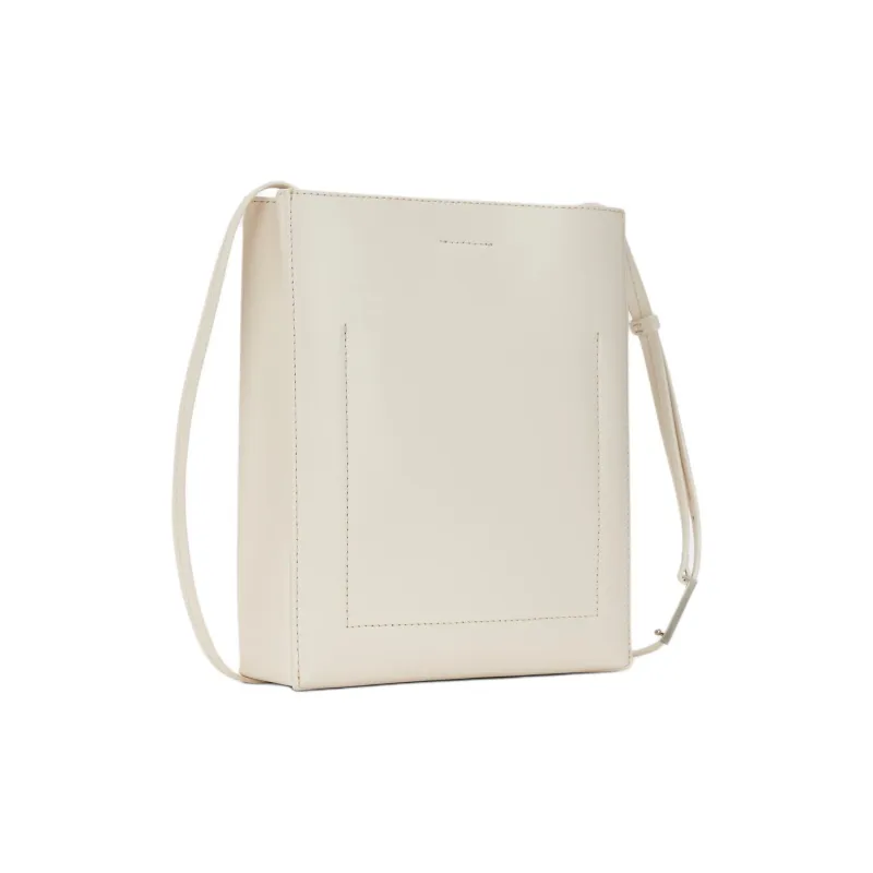 CALVIN KLEIN Leather Shoulder Bag Crossbody Bag Women's Antique White-1
