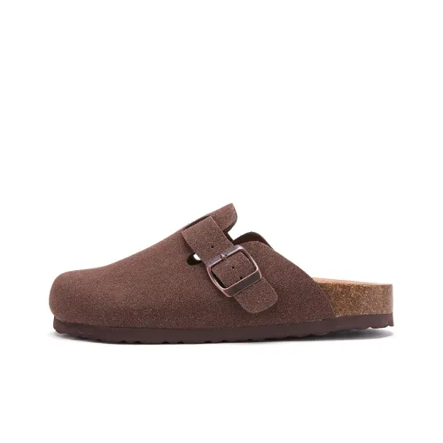 Pnj Cork Sole Odor-Resistant Abrasion-Resistant Slip-Resistant Wrap-toe Slippers Unisex