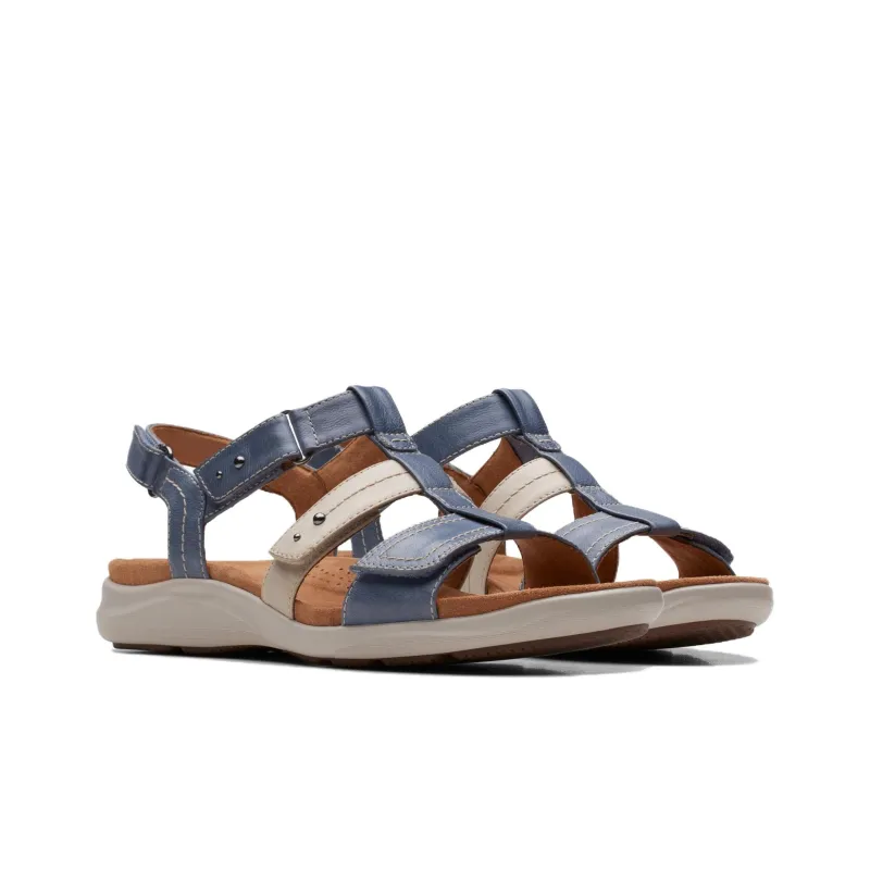 Clarks Beach Sandals Women's Blue-2