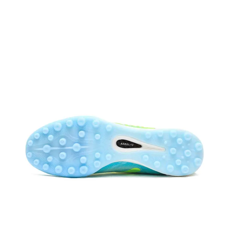 KELME Speed Electric 3.0 TF Rubber Broken Studs Anti Slip Wear Resistant Soccer Shoes Men's Light Aqua Green-4
