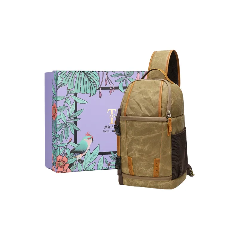 TTaG．baG Batik Canvas Crossbody Bag Unisex-0