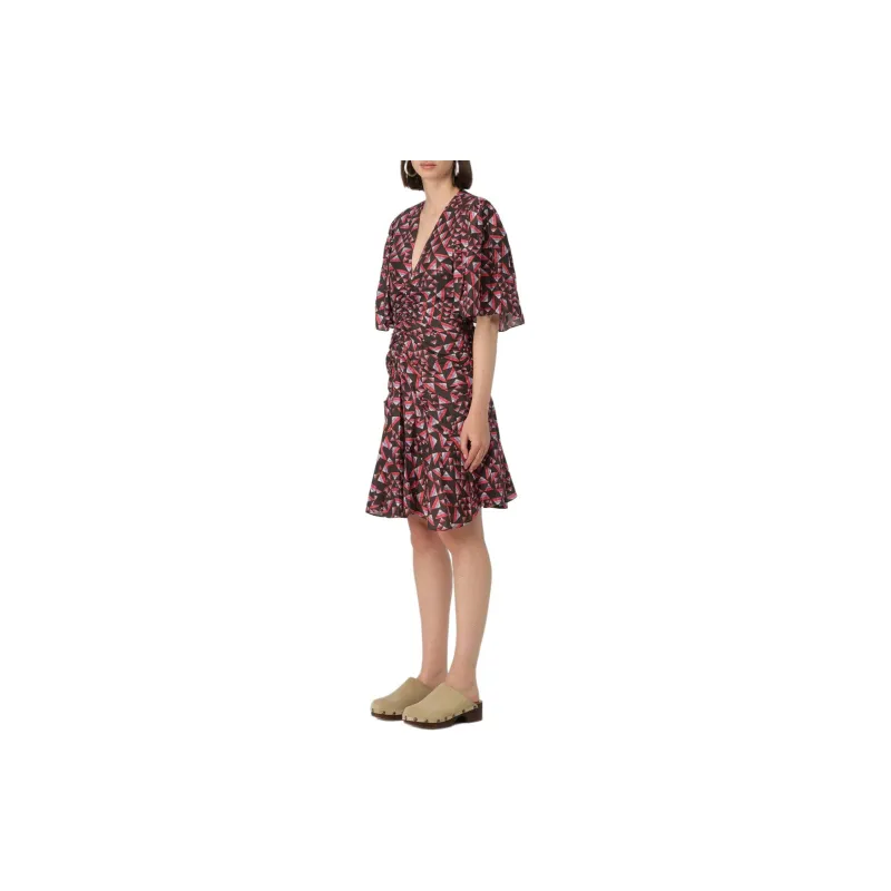 ISABEL MARANT Lienne Ruched Mini Dress-2