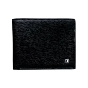 MONTBLANC Cow Leather Wallet Men's Black
