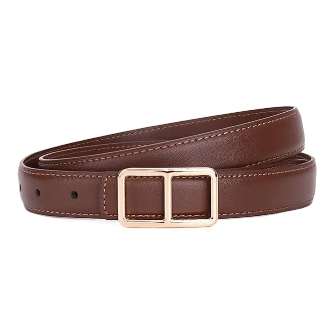 CARTELO Cow Split Leather Belts Women's Width 2.5cm-3