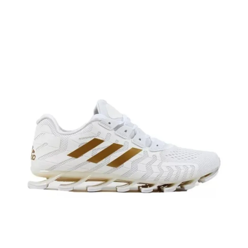 Adidas Springblade Pro Slip-Resistant Breathable Low-Top Running Shoes Men's White-1