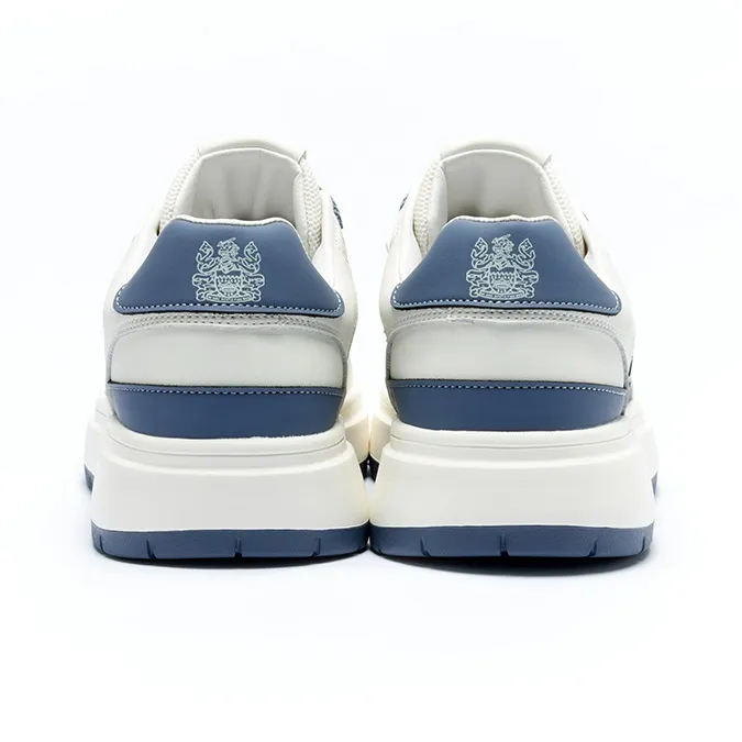 AQUASCUTUM [British Century Brand] Comfortable Color Blocking Small Platform Skateboard Shoes-11