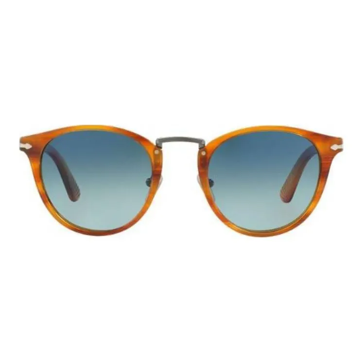 PERSOL Calligrapher Round Frame Sunglasses-1