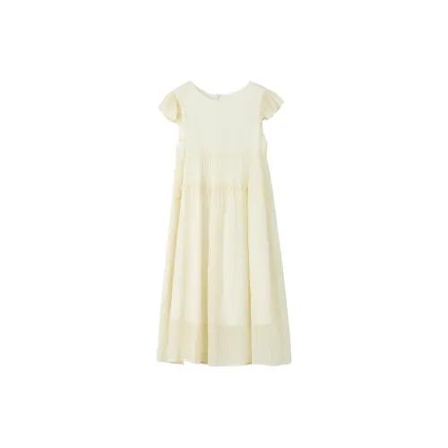 Dme Short-Sleeved Dresses Women's Light Yellow