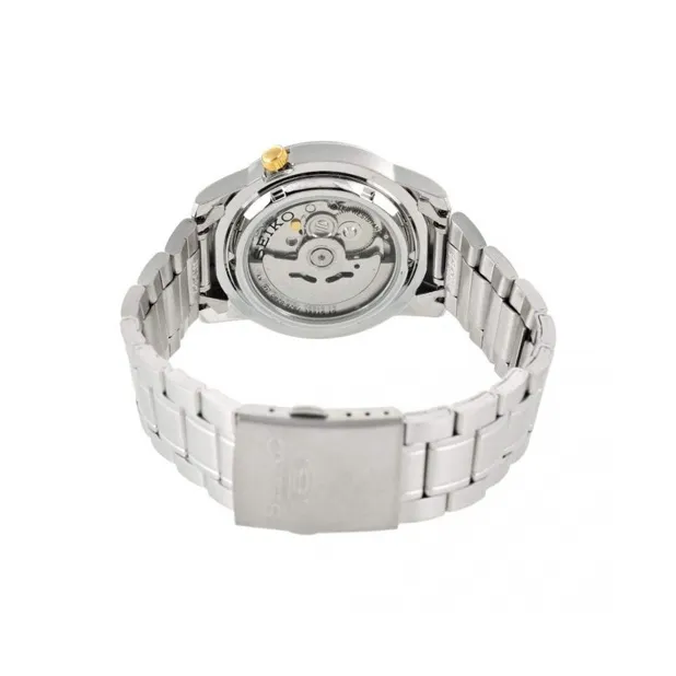 SEIKO Automatic Mechanical Movement Stainless Steel Strap Watch Unisex Blue Dial-2