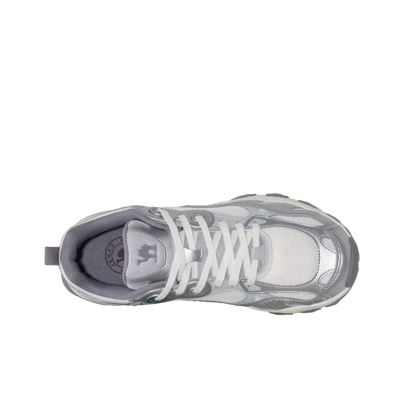 CAMEL Low-Top Running Shoes Men's Ivory White Silver-3
