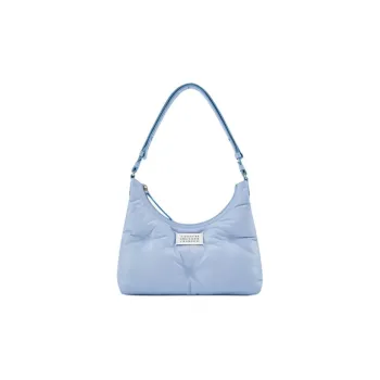 Maison Margiela Glam Slam Sheepskin Hobo Bag, Shoulder Bag, Handbag Trumpets Women's Light Blue