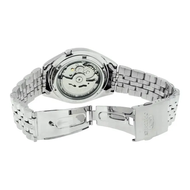 SEIKO Automatic Mechanical Movement Stainless Steel Strap Watch 37mm Unisex White Dial-3