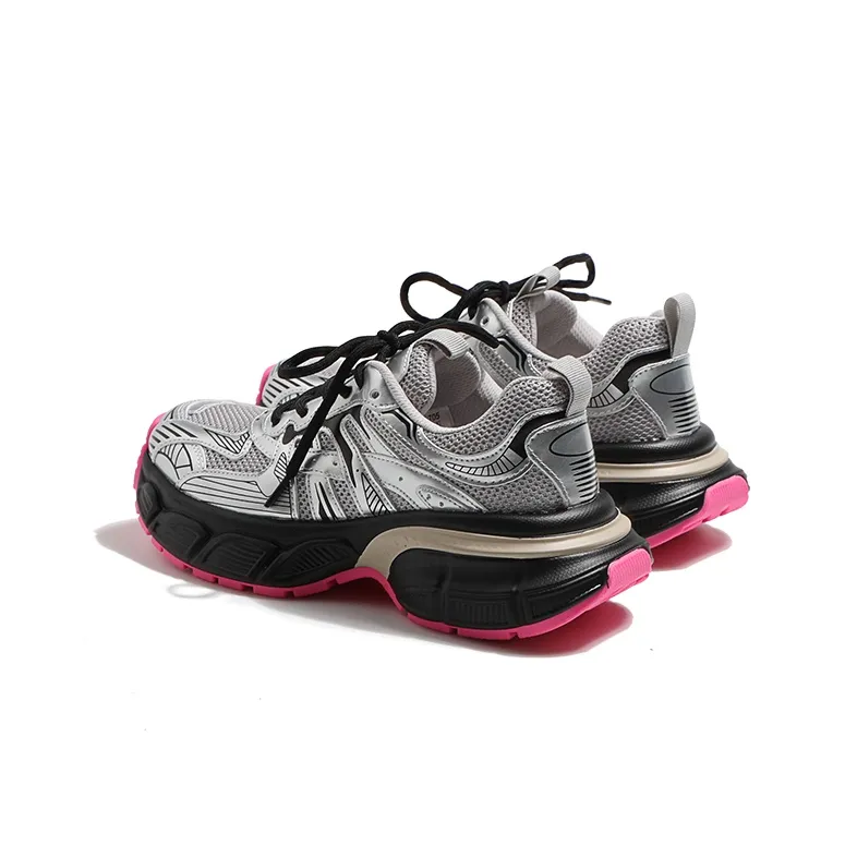 MIS. DANNY Breathable Slip-Resistant Low-Top Chunky Sneakers Women's-2