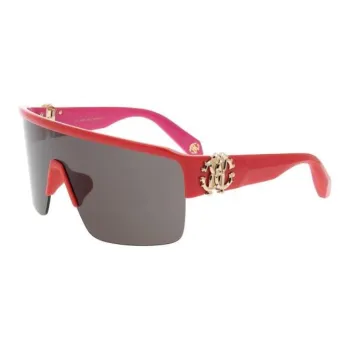 Roberto Cavalli Irregular Shape Sunglasses Unisex Red
