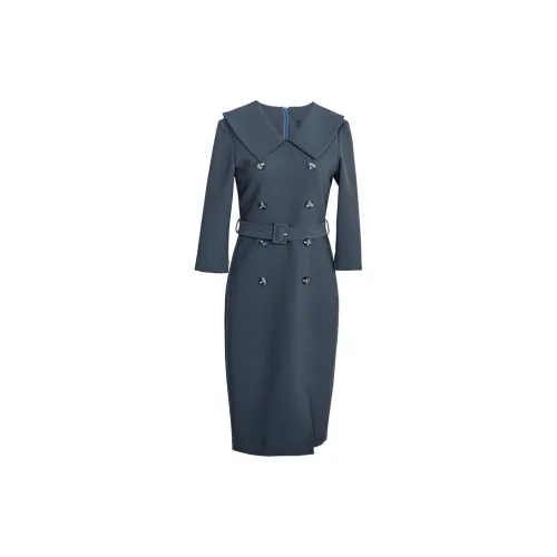 ROEYSHOUSE Long-Sleeved Dresses Women's Dark Gray