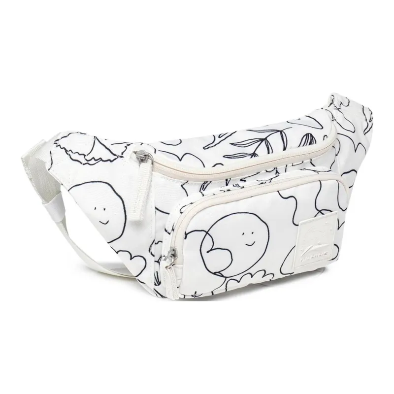 LiNing Sports Life Collection Polyester Sling Bag Fanny Pack Regular Unisex White-2