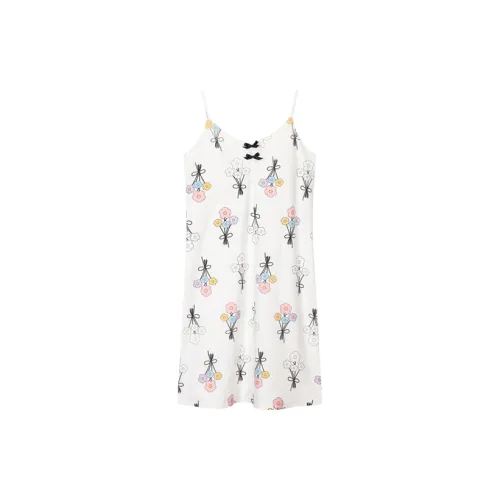 H YXIANG Nightgown Women's White