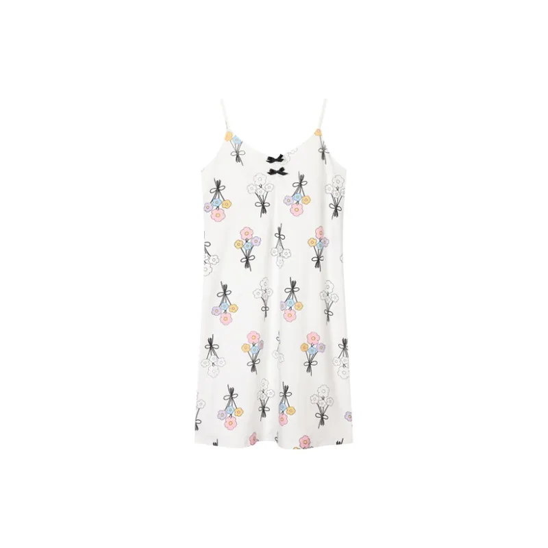 H YXIANG Nightgown Women's White-0