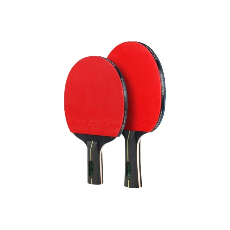 DOUBLEFISH Ping Pong Paddles Unisex Pure Wood Black Red-2