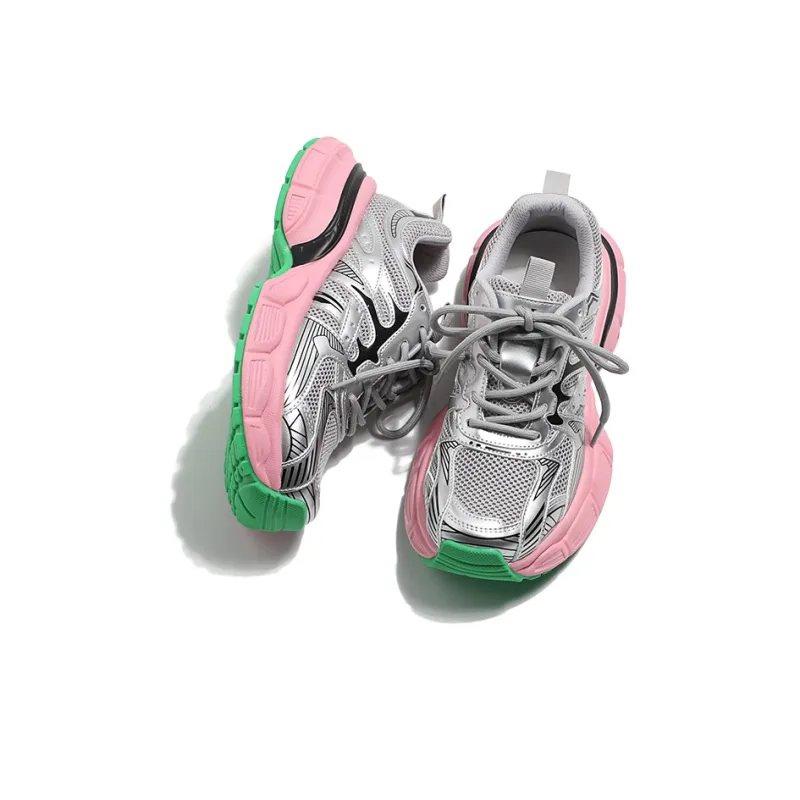 MIS. DANNY Breathable Slip-Resistant Low-Top Chunky Sneakers Women's-6