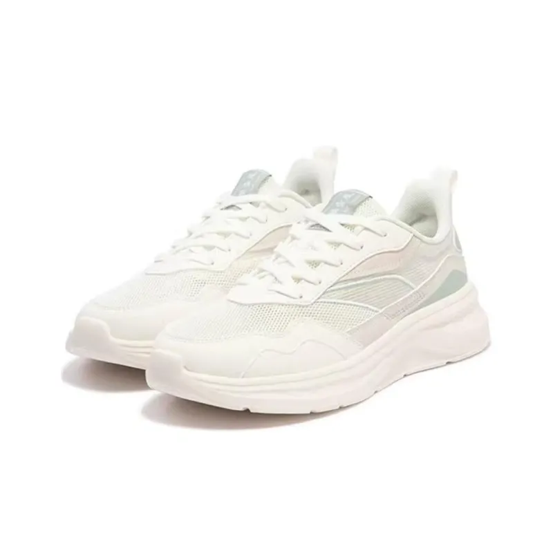 361° Slip Resistant Breathable Low Top Casual Shoes Women's White Beige-1