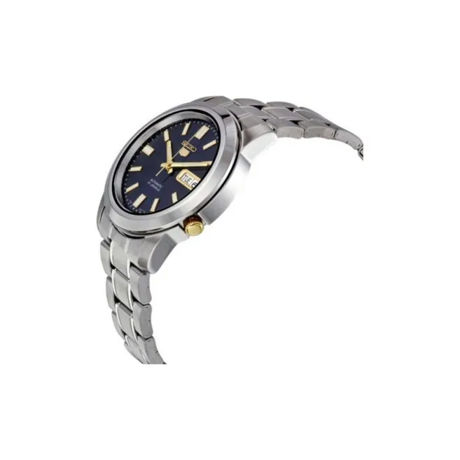 SEIKO Automatic Mechanical Movement Stainless Steel Strap Watch Unisex Blue Dial-1