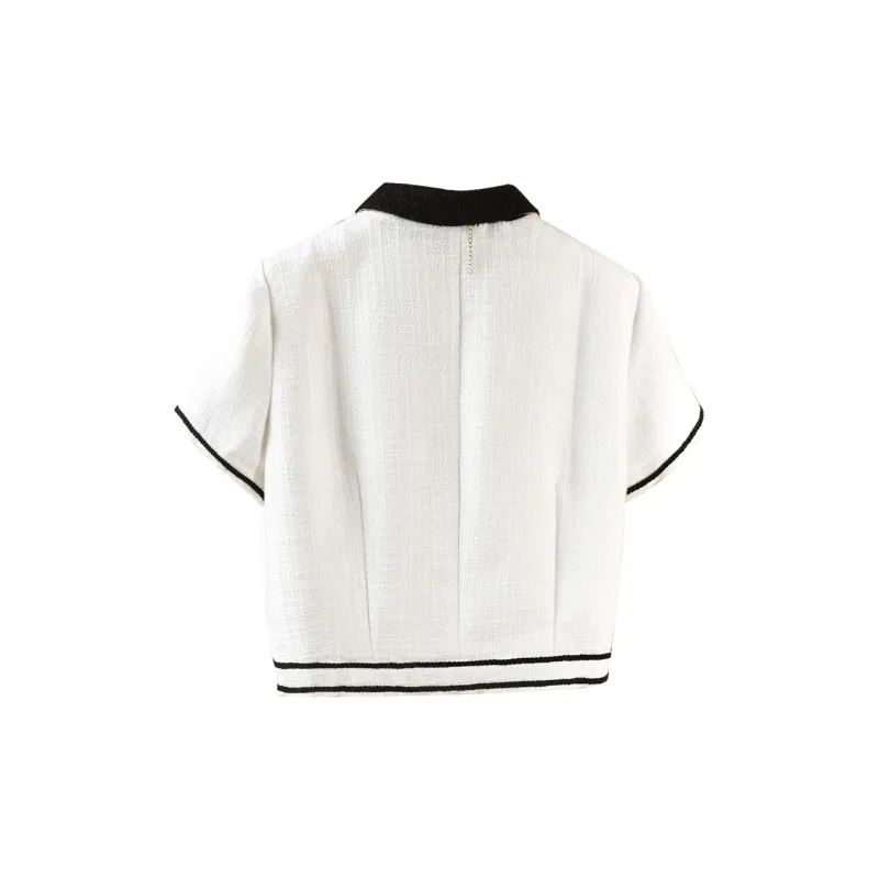 TOUCH Cropped Coat Women's White-0