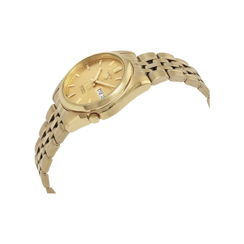 SEIKO Automatic Mechanical Movement Watch Unisex Gold Dial-1