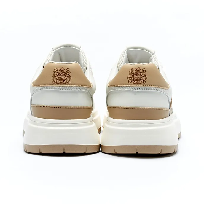 AQUASCUTUM [British Century Brand] Comfortable Color Blocking Small Platform Skateboard Shoes-4