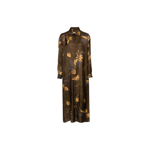 UMA WANG Long-Sleeved Dresses Women's Coffee