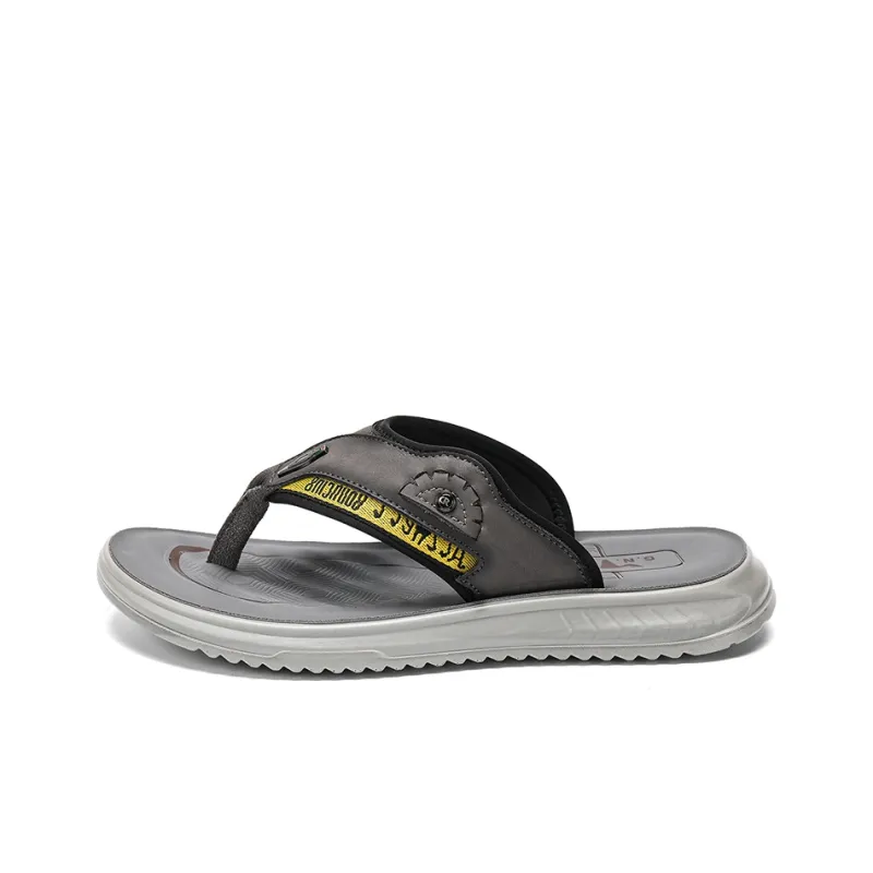 G.N.SHIJIA Stitching Abrasion Resistant Flip Flops Men's-10