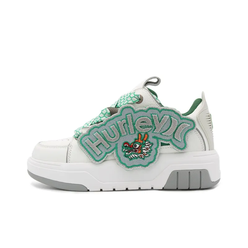 Hurley Puffy Shoes Durable Breathable Low-Top Skateboard Shoes Unisex Multicolor-5