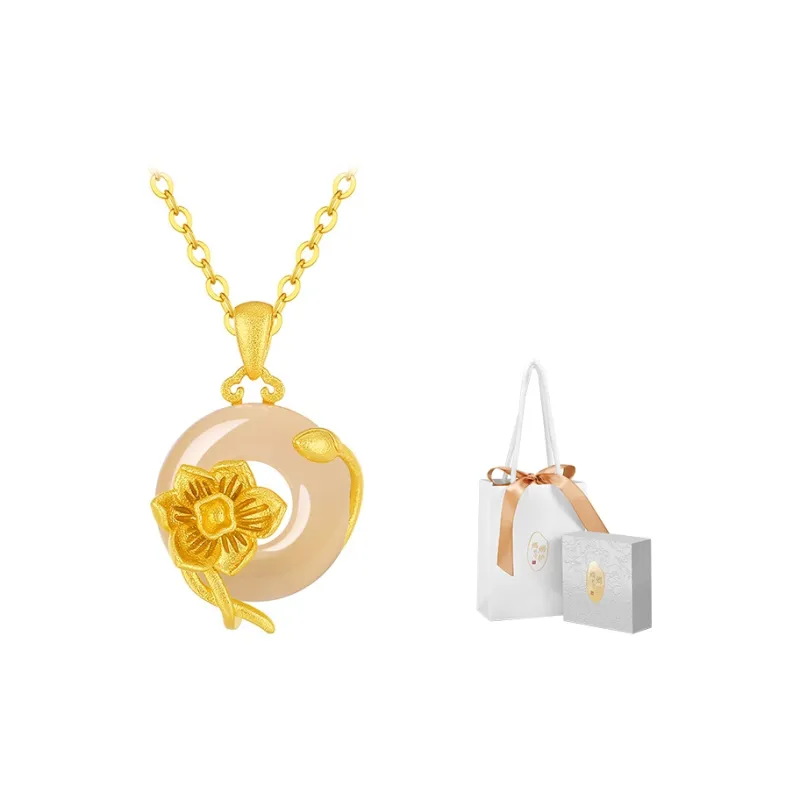 MAMADESHOUHU Chalcedony Jade Necklaces Women's-123