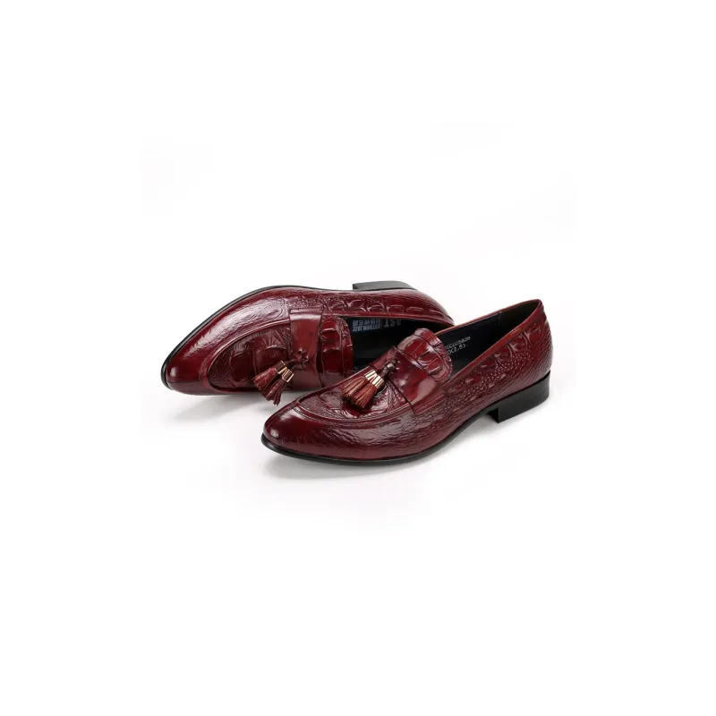 ASTON M.JAZZ Loafers Men Black/Burgundy-7