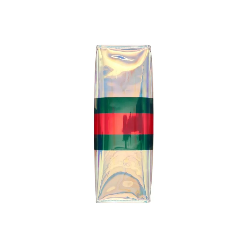 GUCCI Transparent Ethylene Tote Bag Shopping Bag Handbag Small Size Women's Transparent-4